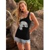 image:imageBeach Vacation Clothes for Women Sleeveless Graphic Tees Tank Tops 2026 Summer Casual Loose Fit Shirts CamisoleBlack Cat