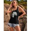 image:imageBeach Vacation Clothes for Women Sleeveless Graphic Tees Tank Tops 2026 Summer Casual Loose Fit Shirts CamisoleBlack Cat
