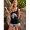 image:imageBeach Vacation Clothes for Women Sleeveless Graphic Tees Tank Tops 2026 Summer Casual Loose Fit Shirts CamisoleBlack Cat
