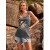 image:imageBeach Vacation Clothes for Women Sleeveless Graphic Tees Tank Tops 2026 Summer Casual Loose Fit Shirts CamisoleDark Grey Flower1