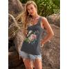 image:imageBeach Vacation Clothes for Women Sleeveless Graphic Tees Tank Tops 2026 Summer Casual Loose Fit Shirts CamisoleDark Grey Flower1