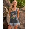 image:imageBeach Vacation Clothes for Women Sleeveless Graphic Tees Tank Tops 2026 Summer Casual Loose Fit Shirts CamisoleDark Grey Flower1