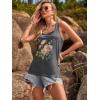 image:imageBeach Vacation Clothes for Women Sleeveless Graphic Tees Tank Tops 2026 Summer Casual Loose Fit Shirts CamisoleDark Grey Flower1