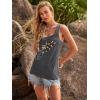 image:imageBeach Vacation Clothes for Women Sleeveless Graphic Tees Tank Tops 2026 Summer Casual Loose Fit Shirts CamisoleDark Grey Flower2