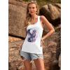image:imageBeach Vacation Clothes for Women Sleeveless Graphic Tees Tank Tops 2026 Summer Casual Loose Fit Shirts CamisoleWhite 2