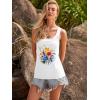 image:imageBeach Vacation Clothes for Women Sleeveless Graphic Tees Tank Tops 2026 Summer Casual Loose Fit Shirts CamisoleWhite Floral