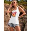 image:imageBeach Vacation Clothes for Women Sleeveless Graphic Tees Tank Tops 2026 Summer Casual Loose Fit Shirts CamisoleWhite Flower