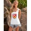 image:imageBeach Vacation Clothes for Women Sleeveless Graphic Tees Tank Tops 2026 Summer Casual Loose Fit Shirts CamisoleWhite Flower
