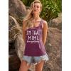 image:imageBeach Vacation Clothes for Women Sleeveless Graphic Tees Tank Tops 2026 Summer Casual Loose Fit Shirts CamisoleWine Red
