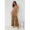 image:imageJumpsuits for Women 2026 Summer Rompers Boho Floral Overalls Casual Wide Leg Long Pant One Piece Vacation OutfitsYellow2