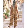 image:imageJumpsuits for Women 2026 Summer Rompers Boho Floral Overalls Casual Wide Leg Long Pant One Piece Vacation OutfitsYellow2