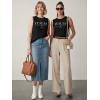 image:imageSleeveless Tank Tops for Women 2026 Summer Casual Blouses Graphic Tees Loose Fit Crewneck Vacation Outfits ShirtsPattern12