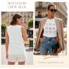 image:imageSleeveless Tank Tops for Women 2026 Summer Casual Blouses Graphic Tees Loose Fit Crewneck Vacation Outfits ShirtsPattern15