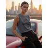 image:imageSleeveless Tank Tops for Women 2026 Summer Casual Blouses Graphic Tees Loose Fit Crewneck Vacation Outfits ShirtsPattern17