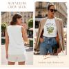 image:imageSleeveless Tank Tops for Women 2026 Summer Casual Blouses Graphic Tees Loose Fit Crewneck Vacation Outfits ShirtsPattern18