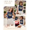 image:imageSleeveless Tank Tops for Women 2026 Summer Casual Blouses Graphic Tees Loose Fit Crewneck Vacation Outfits ShirtsPattern2