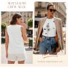 image:imageSleeveless Tank Tops for Women 2026 Summer Casual Blouses Graphic Tees Loose Fit Crewneck Vacation Outfits ShirtsPattern7