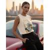 image:imageSleeveless Tank Tops for Women 2026 Summer Casual Blouses Graphic Tees Loose Fit Crewneck Vacation Outfits ShirtsPattern9