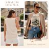 image:imageSleeveless Tank Tops for Women 2026 Summer Casual Blouses Graphic Tees Loose Fit Crewneck Vacation Outfits ShirtsPattern9