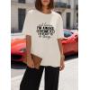 image:imageWomens Oversized T Shirts Graphic Tees Summer Short Sleeve Casual Loose Crewneck Basic Tunic Tops Trendy 2026Beige