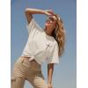 image:imageWomens Oversized T Shirts Graphic Tees Summer Short Sleeve Casual Loose Crewneck Basic Tunic Tops Trendy 2026Beige2