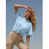 image:imageWomens Oversized T Shirts Graphic Tees Summer Short Sleeve Casual Loose Crewneck Basic Tunic Tops Trendy 2026Blue