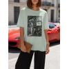 image:imageWomens Oversized T Shirts Graphic Tees Summer Short Sleeve Casual Loose Crewneck Basic Tunic Tops Trendy 2026Green