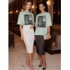 image:imageWomens Oversized T Shirts Graphic Tees Summer Short Sleeve Casual Loose Crewneck Basic Tunic Tops Trendy 2026Green