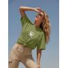 image:imageWomens Oversized T Shirts Graphic Tees Summer Short Sleeve Casual Loose Crewneck Basic Tunic Tops Trendy 2026Green1