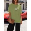 image:imageWomens Oversized T Shirts Graphic Tees Summer Short Sleeve Casual Loose Crewneck Basic Tunic Tops Trendy 2026Green1