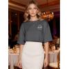 image:imageWomens Oversized T Shirts Graphic Tees Summer Short Sleeve Casual Loose Crewneck Basic Tunic Tops Trendy 2026Grey1