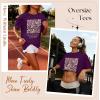 image:imageWomens Oversized T Shirts Graphic Tees Summer Short Sleeve Casual Loose Crewneck Basic Tunic Tops Trendy 2026Purple Flower 1