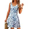 image:imageWomens Summer Dress 2026 Sleeveless Floral Boho Sundress Swimsuit Coverup Casual Loose Beach Vacation Tank DressesFloral 10