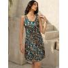 image:imageWomens Summer Dress 2026 Sleeveless Floral Boho Sundress Swimsuit Coverup Casual Loose Beach Vacation Tank DressesFloral 11