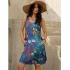 image:imageWomens Summer Dress 2026 Sleeveless Floral Boho Sundress Swimsuit Coverup Casual Loose Beach Vacation Tank DressesFloral 17