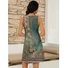 image:imageWomens Summer Dress 2026 Sleeveless Floral Boho Sundress Swimsuit Coverup Casual Loose Beach Vacation Tank DressesFloral Green 8