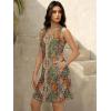 image:imageWomens Summer Dress 2026 Sleeveless Floral Boho Sundress Swimsuit Coverup Casual Loose Beach Vacation Tank DressesMulticolor Print 4