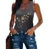 image:imageBeach Vacation Clothes for Women Sleeveless Graphic Tees Tank Tops 2026 Summer Casual Loose Fit Shirts CamisoleDark Grey Flower2