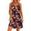 image:imageSummer Dresses for Women 2026 Sleeveless Floral Boho Swimsuit Cover Ups Casual Button Beach Vacation Tank SundressesPattern5