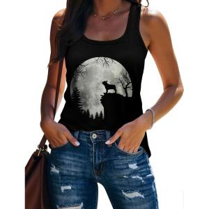 image:imageBeach Vacation Clothes for Women Sleeveless Graphic Tees Tank Tops 2026 Summer Casual Loose Fit Shirts CamisoleBlack Cat