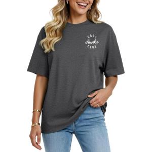 image:imageWomens Oversized T Shirts Graphic Tees Summer Short Sleeve Casual Loose Crewneck Basic Tunic Tops Trendy 2026Grey1