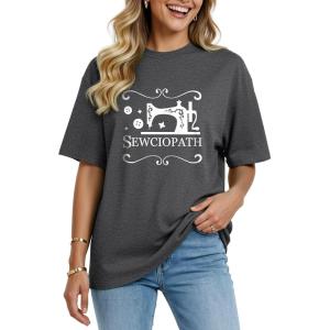image:imageWomens Oversized T Shirts Graphic Tees Summer Short Sleeve Casual Loose Crewneck Basic Tunic Tops Trendy 2026Grey2