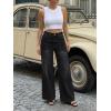 image:imageTrendy Queen Womens Wide Leg Jeans  High Waisted Baggy Pants Soft Comfort Cotton Denim with a Relaxed FitBlack