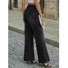 image:imageTrendy Queen Womens Wide Leg Jeans  High Waisted Baggy Pants Soft Comfort Cotton Denim with a Relaxed FitBlack