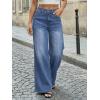 image:imageTrendy Queen Womens Wide Leg Jeans  High Waisted Baggy Pants Soft Comfort Cotton Denim with a Relaxed FitBlue