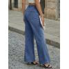 image:imageTrendy Queen Womens Wide Leg Jeans  High Waisted Baggy Pants Soft Comfort Cotton Denim with a Relaxed FitBlue