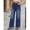 image:imageTrendy Queen Womens Wide Leg Jeans  High Waisted Baggy Pants Soft Comfort Cotton Denim with a Relaxed FitBluing