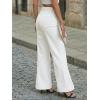 image:imageTrendy Queen Womens Wide Leg Jeans  High Waisted Baggy Pants Soft Comfort Cotton Denim with a Relaxed FitWhite