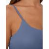 image:imageTrendy Queen Double Lined Adjustable Spaghetti Strap Tank Top for Women Cute Summer Basic Crop Top for Teen Workout Going OutBlue