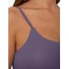 image:imageTrendy Queen Double Lined Adjustable Spaghetti Strap Tank Top for Women Cute Summer Basic Crop Top for Teen Workout Going OutGraypurple